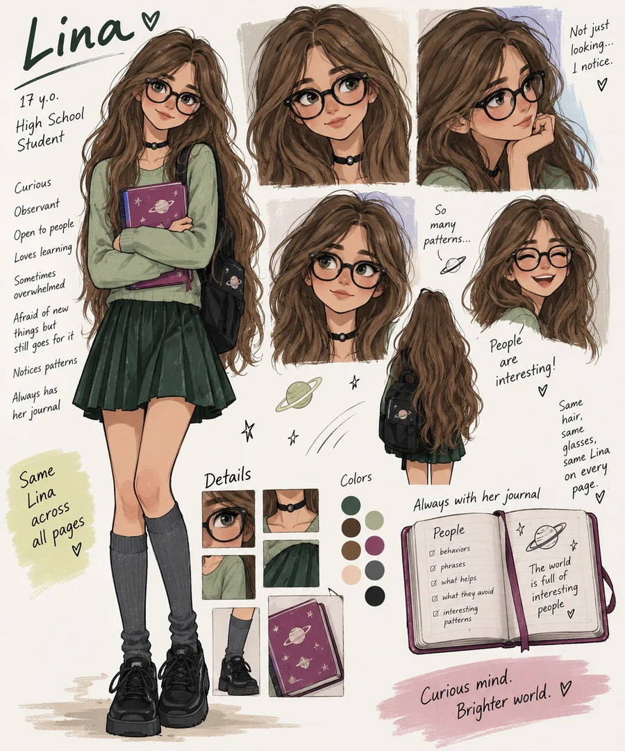 Lina, youth comic character